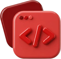 Fenetre de navigateur portant des chevrons de code